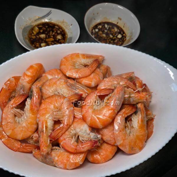 白灼蝦蘸醬可辣可不辣