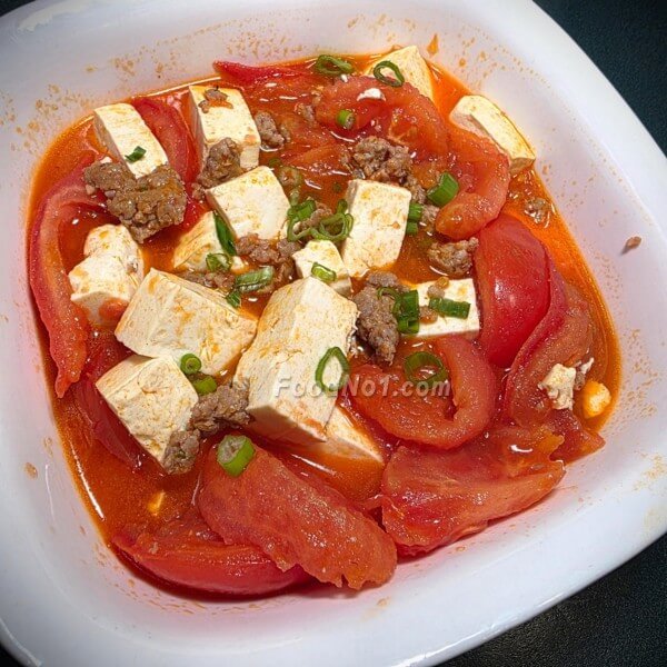 滋味番茄肉碎豆腐-擺盤