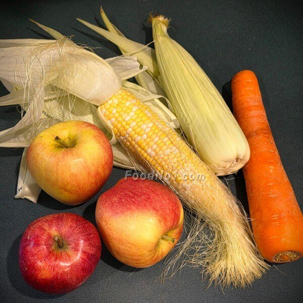 蘋果粟米紅蘿蔔水材料