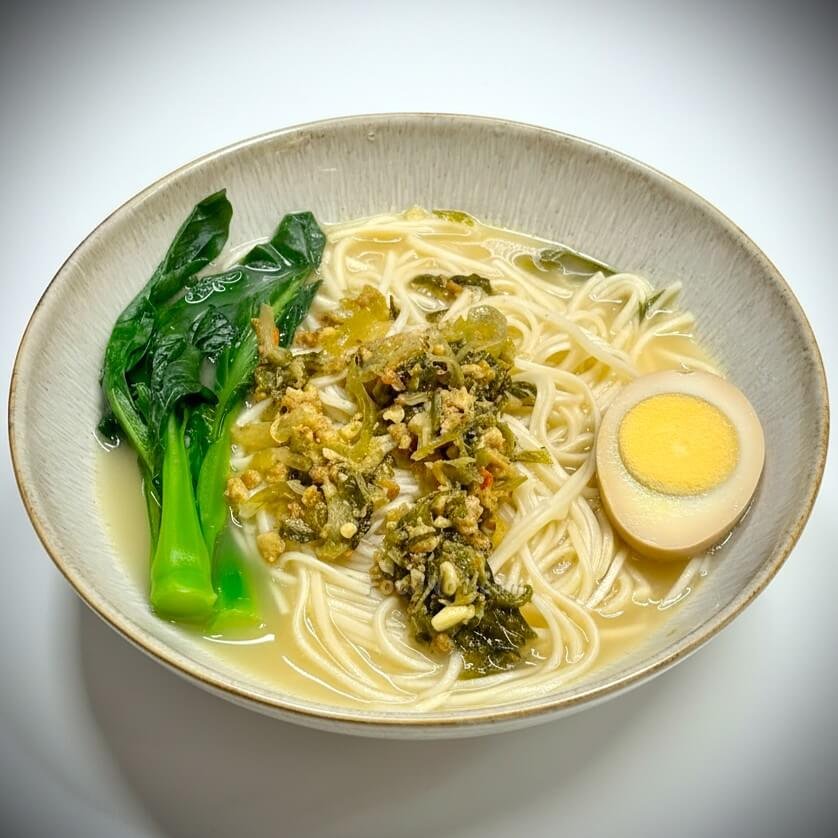 酸菜肉碎清湯麵-開食