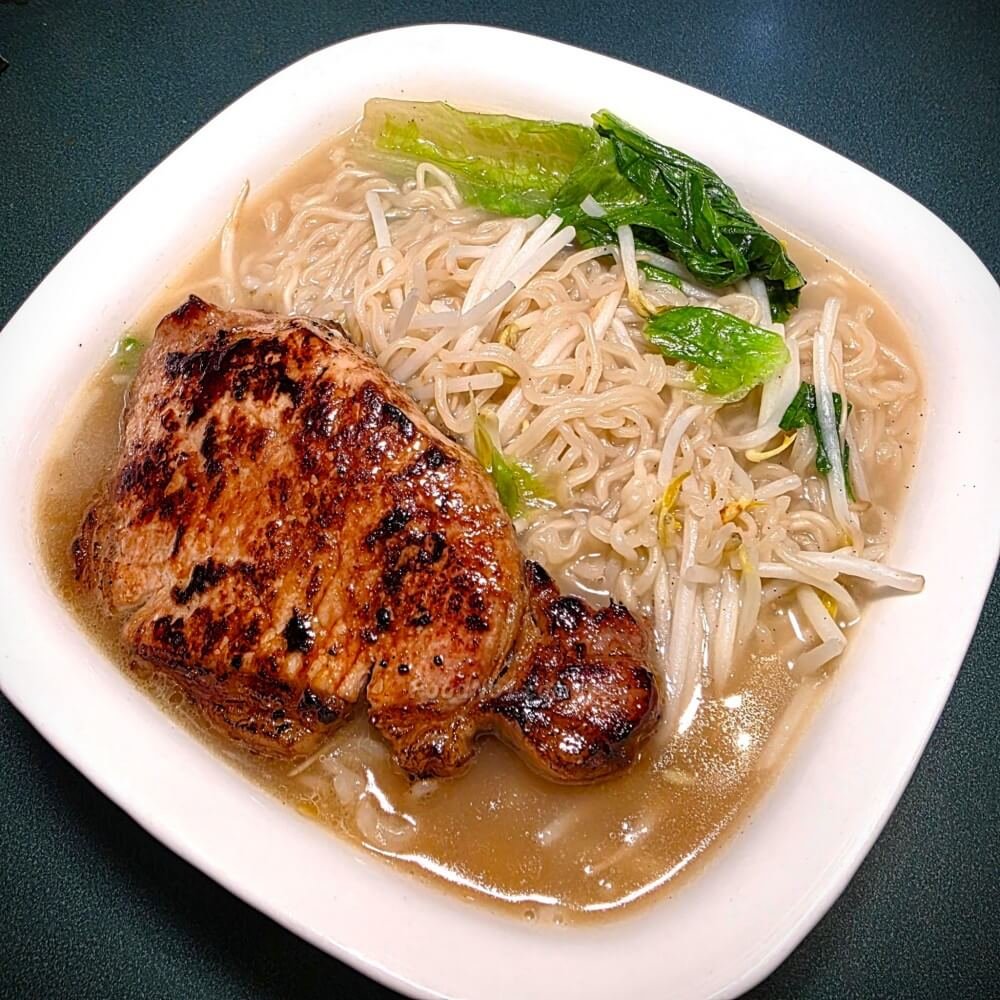 韓風焦香豬扒湯麵