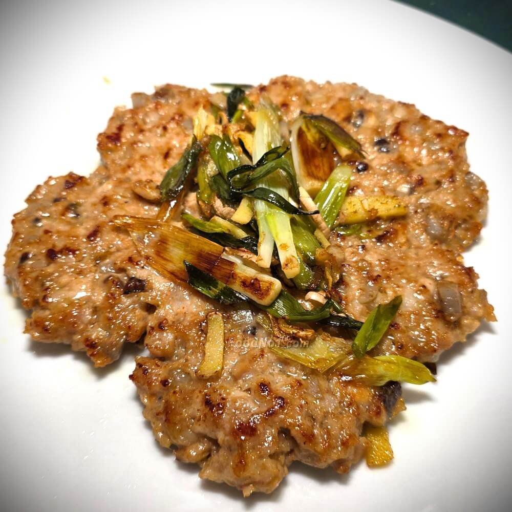 薑蔥牛油蓮藕煎肉餅