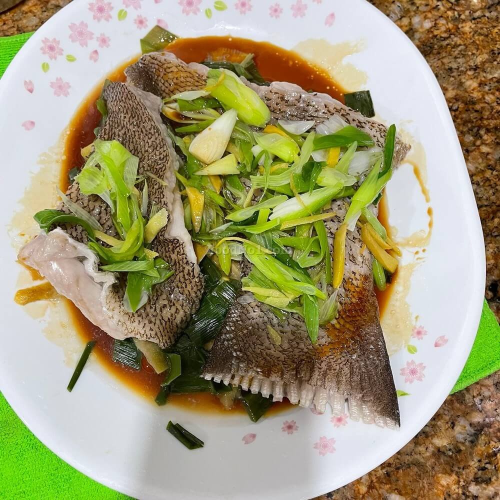 薑蔥蒸澳洲大不知名大石斑尾