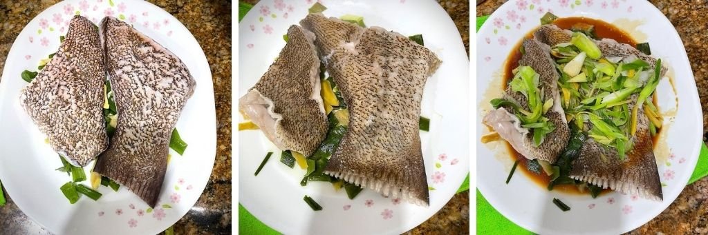 薑蔥蒸澳洲大不知名大石斑尾