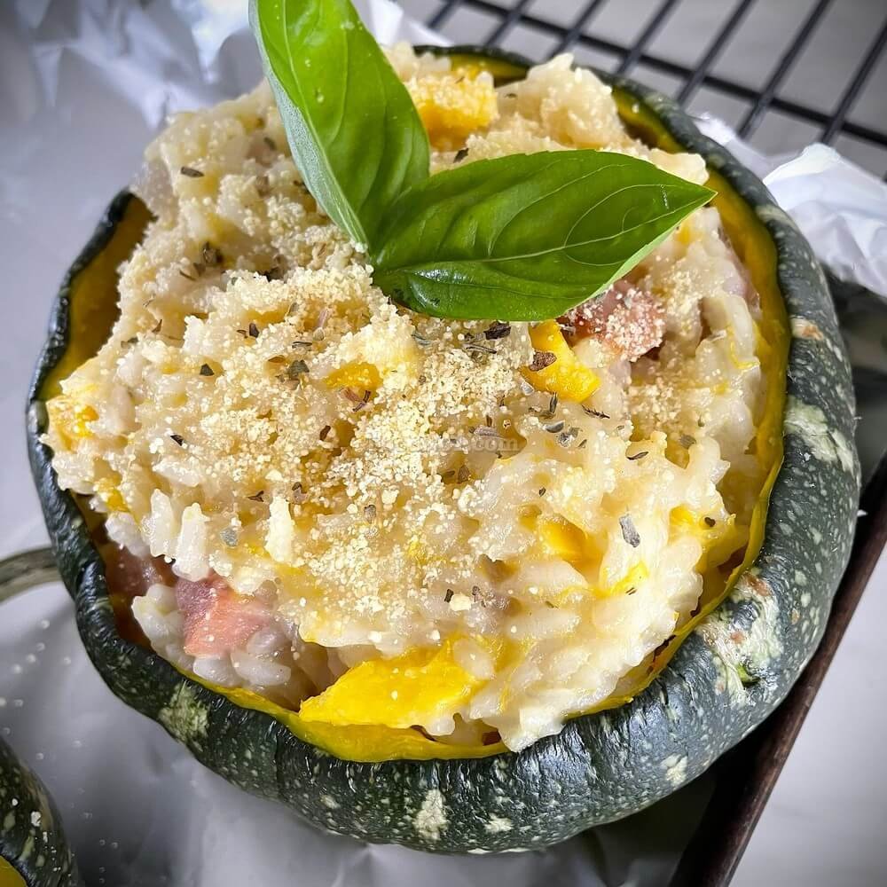 南瓜芝士焗燉飯 