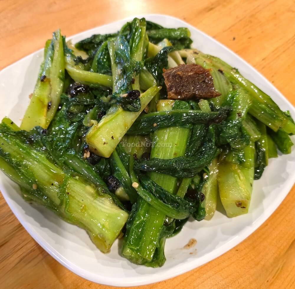 豆豉鯪魚炒油麥菜