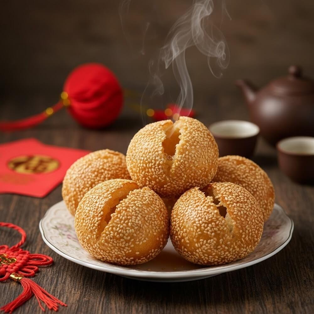 笑口常開 金黃油角煎堆