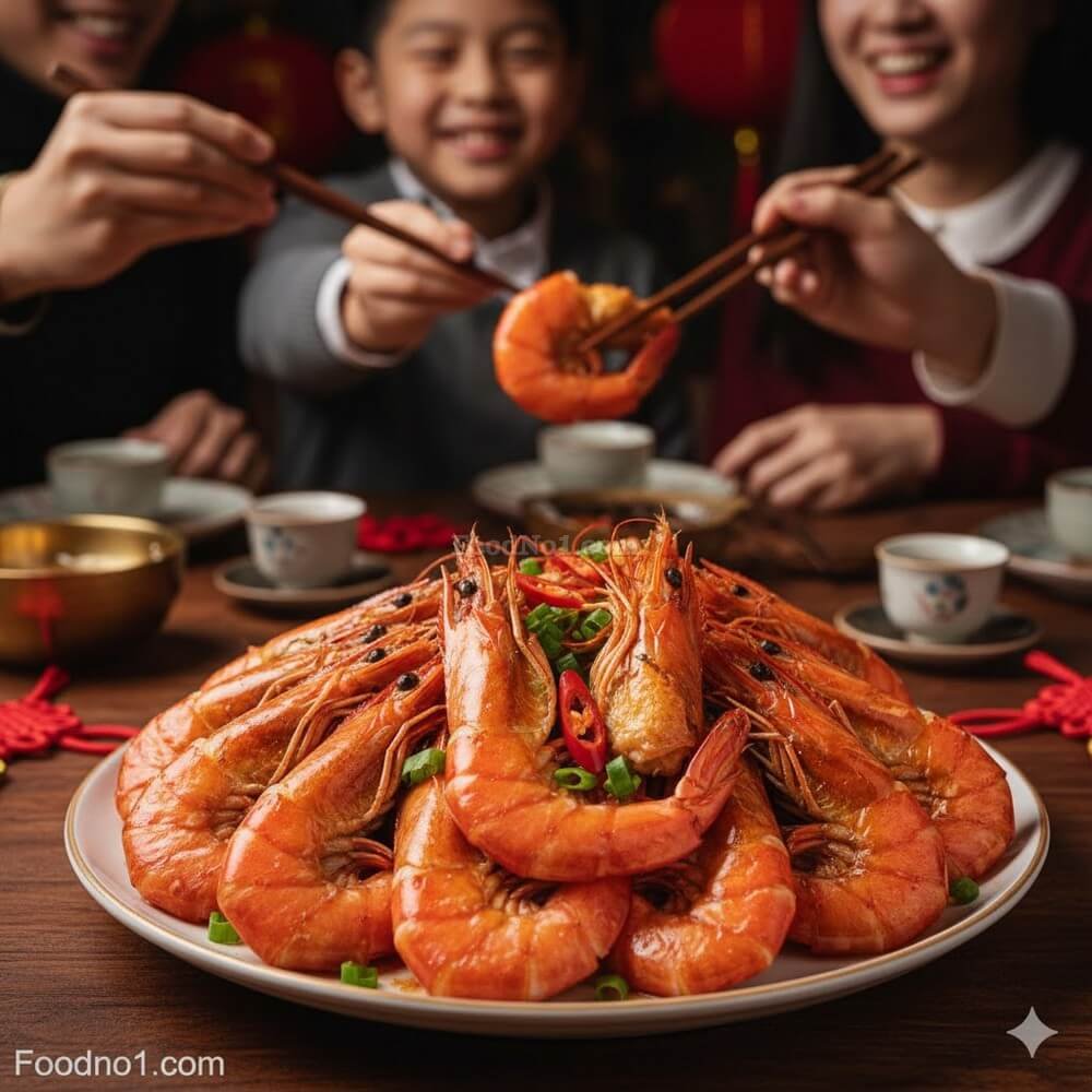 哈哈大笑 乾煎大蝦