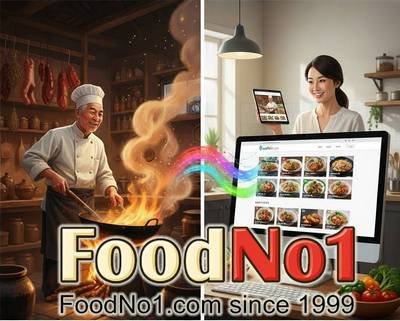 一家人圍在餐桌前享用家常菜，🎉慶祝 FoodNo1.com 二十六周年🍾