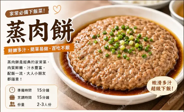蒸肉餅精美食譜圖預覽