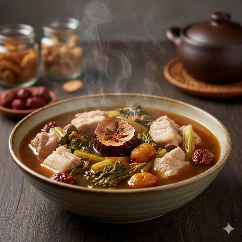 菜乾羅漢果豬骨湯