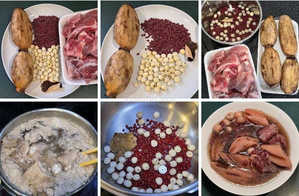 蓮藕紅豆陳皮蓮子排骨湯
