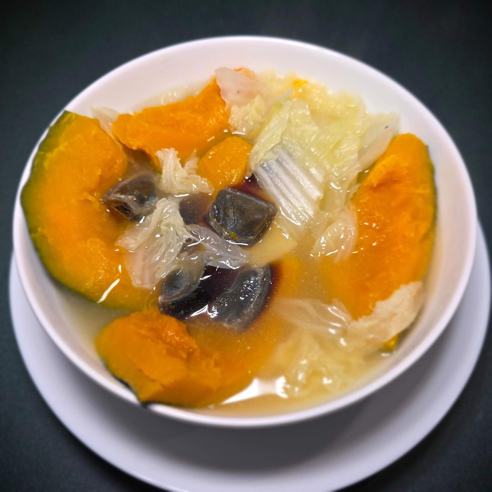 皮蛋紹菜南瓜湯