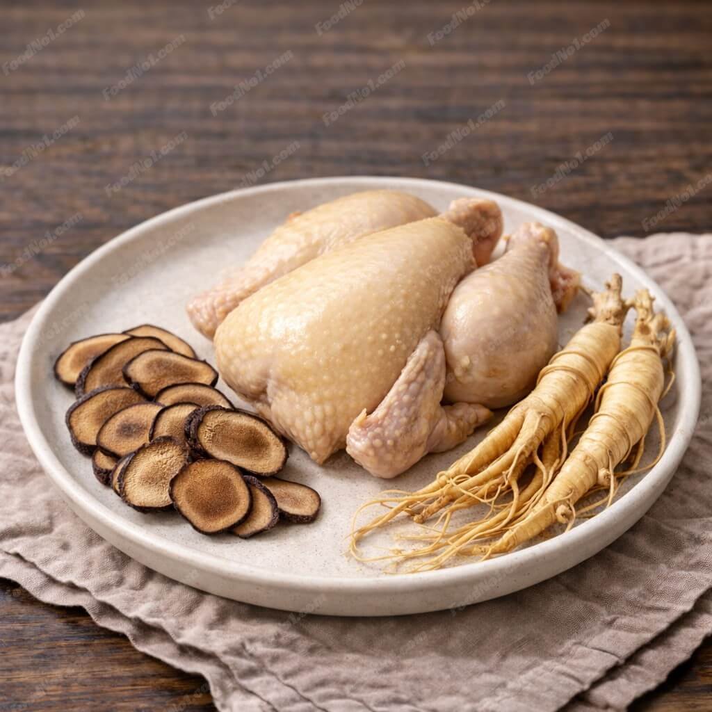 人參鹿茸雞湯-材料