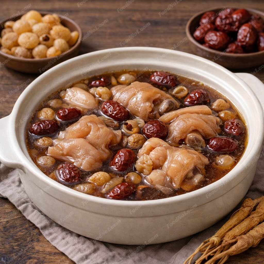 紅棗圓肉燉豬手