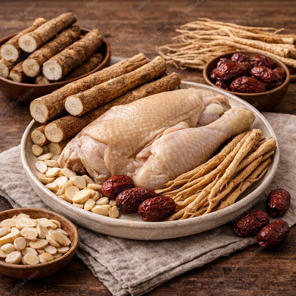 五指毛桃黨參雞湯-材料