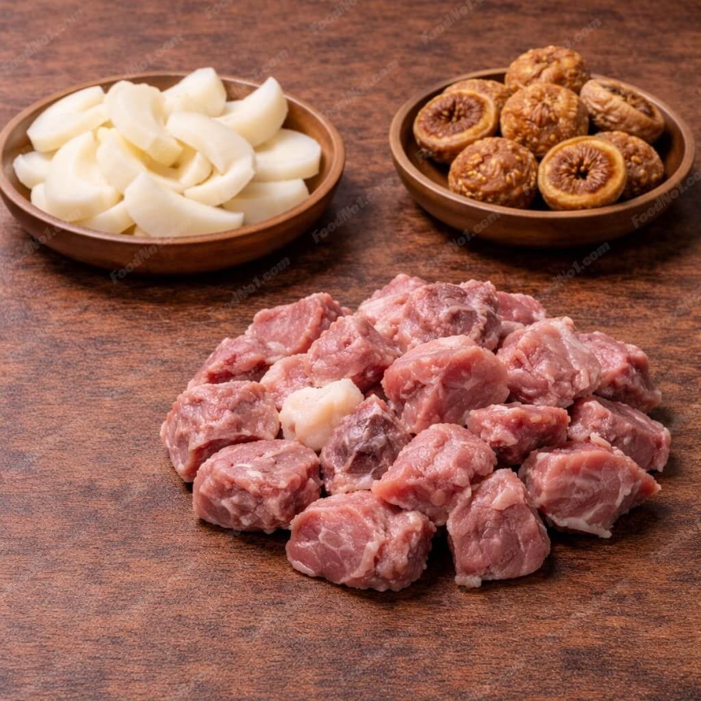 海底椰無花果瘦肉湯-材料