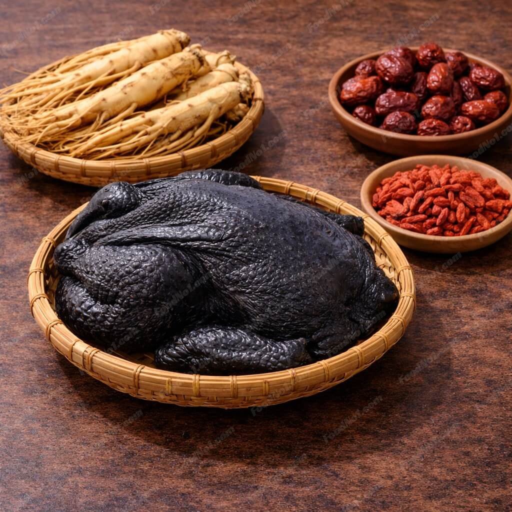 鮮人參竹絲雞湯-材料