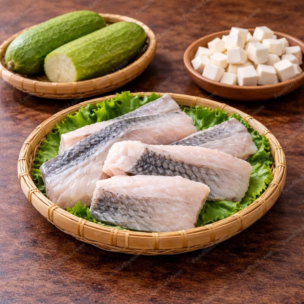 絲瓜豆腐魚片湯-材料