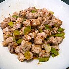 紅蔥醬爆豬肉粒