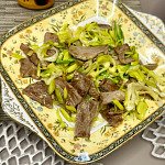 西班牙豬肉片炒京蔥