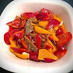 鮮炸鯪魚油快炒彩椒