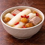 淮山杞子圓肉煲瘦肉湯