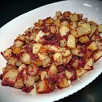 咸牛肉牛油煎薯仔粒