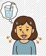 口乾想飲水 圖示