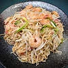 鮮蝦芽菜炒蛋麵