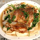 麵豉醬蒸鯇魚腩豆腐
