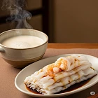 鮮蝦腸粉 + 豆漿