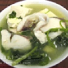 芫茜魚片豆腐湯