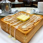 牛油煉奶花生醬多士