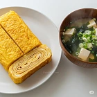 日式玉子燒配味噌湯