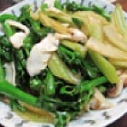 西芹芥蘭炒鮮魷