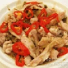 榨菜椒絲蒸豬肉青雞
