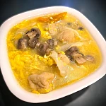 蘑菇紹菜豆卜蛋花湯