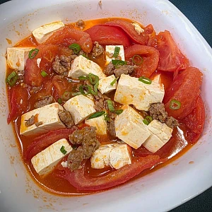 滋味番茄肉碎豆腐