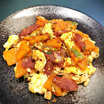 今日煮意 (#292) 臘腸嫩蛋炒南瓜