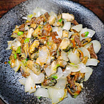 今日煮意 (#264) 三蔥炒青口蠔仔 4209