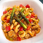 芝士蘆筍豬扒通粉